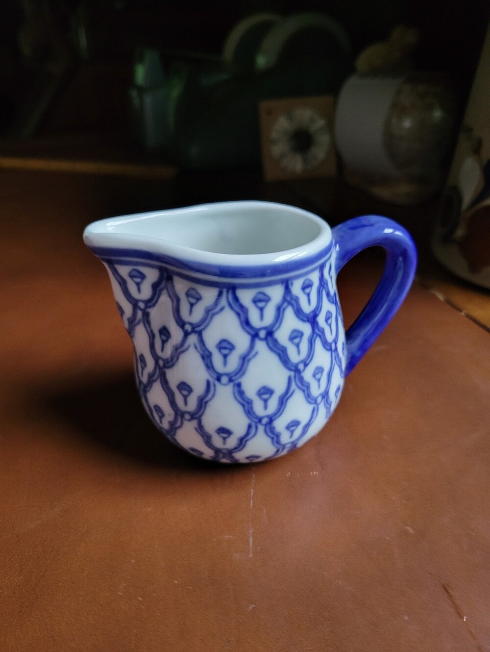 Nantucket Blue & White Creamer